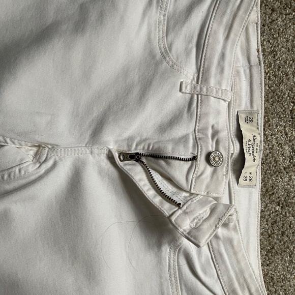 Abercrombie & Fitch Women's Jogging Size 26x29 White - Picture 5 of 8